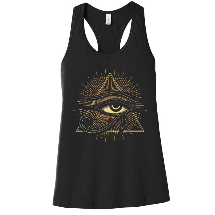 Egyptian Mythology Ancient Egypt Deity Eye Of Horus Women's Racerback Tank