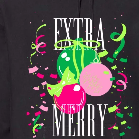 Extra Merry And Bright Southern Prep Simply Christmas Premium Hoodie