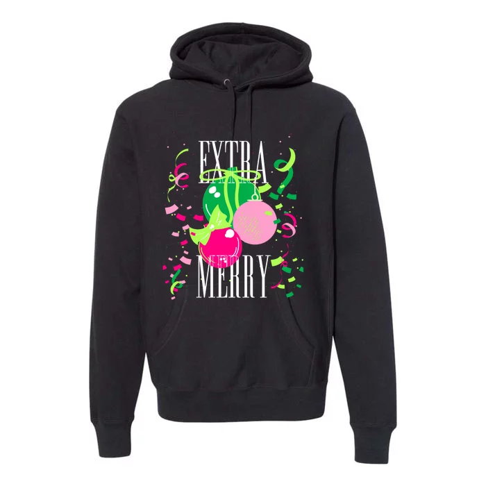 Extra Merry And Bright Southern Prep Simply Christmas Premium Hoodie