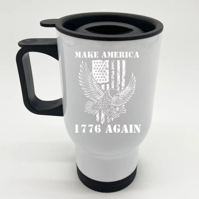 Eagle Make America 1776 Again Front & Back Stainless Steel Travel Mug