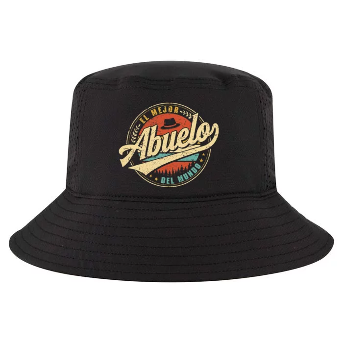 El Mejor Abuelo Del Mundo Retro Cool Comfort Performance Bucket Hat