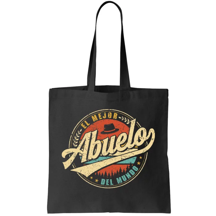 El Mejor Abuelo Del Mundo Retro Tote Bag