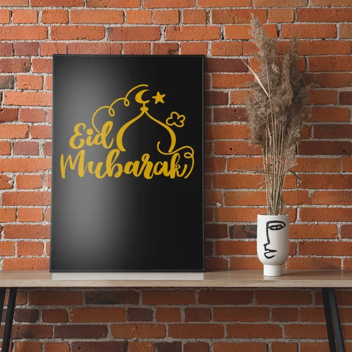 Eid Mubarak Arabic Holiday Poster