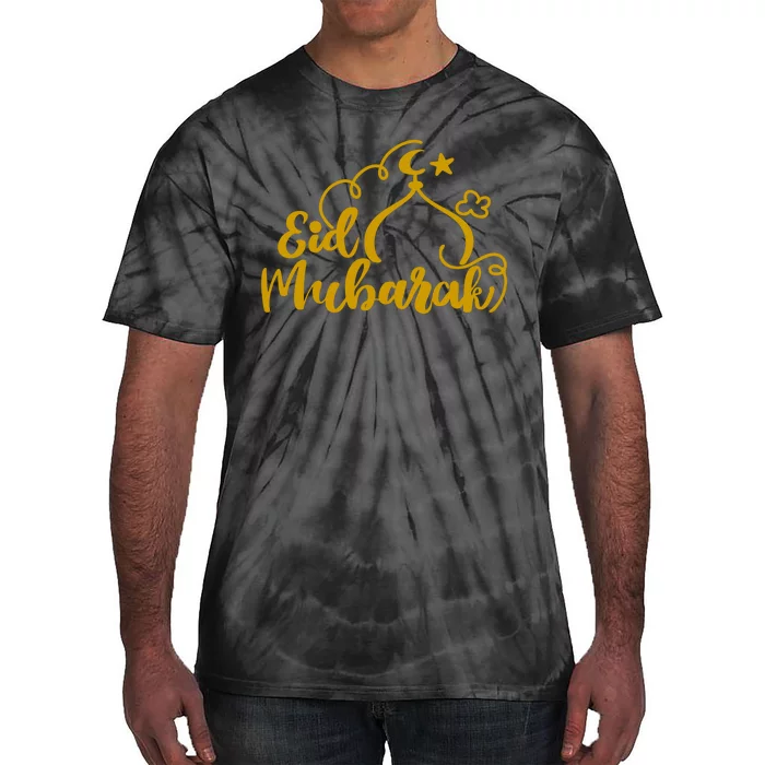 Eid Mubarak Arabic Holiday Tie-Dye T-Shirt