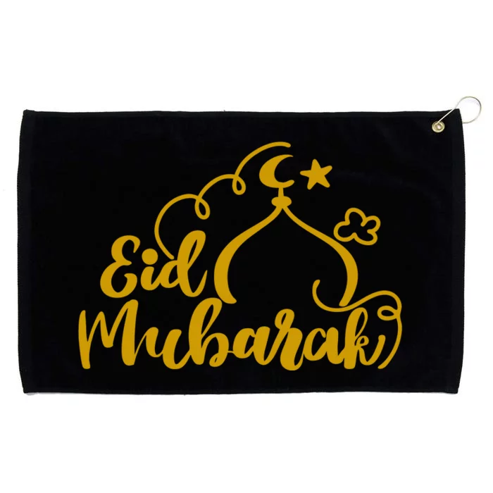 Eid Mubarak Arabic Holiday Grommeted Golf Towel