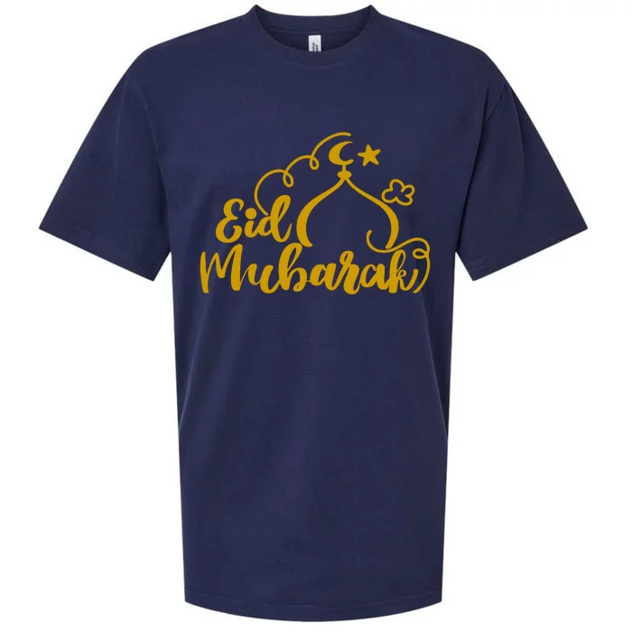 Eid Mubarak Arabic Holiday Sueded Cloud Jersey T-Shirt