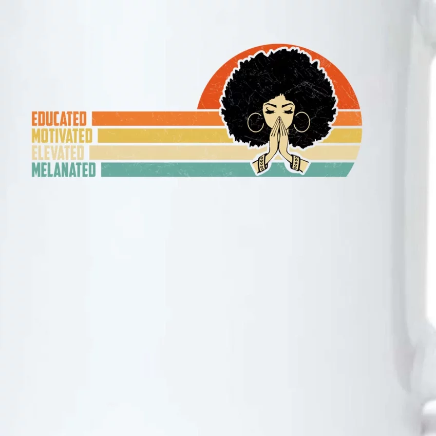 Educated Motivated African American Black Queen Melanin Gift Black Color Changing Mug