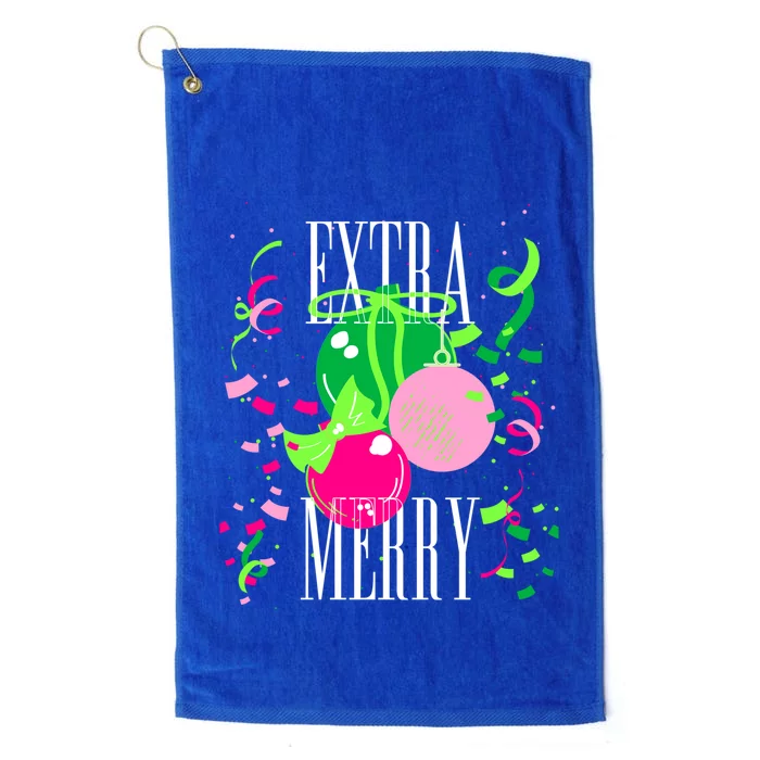 Extra Merry And Bright Southern Prep Simply Christmas Gift Platinum Collection Golf Towel