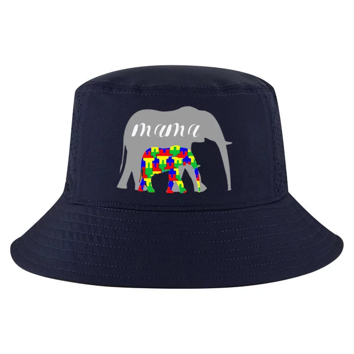 Elephant Mama Autism Awareness Nurturing Mom Cool Comfort Performance Bucket Hat