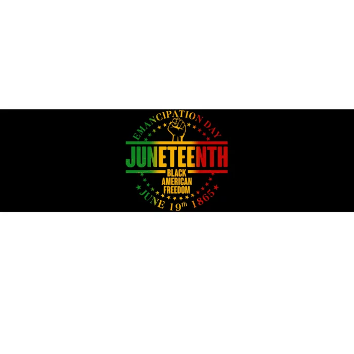 Emancipation Day Juneteenth Black American Freedom Bumper Sticker