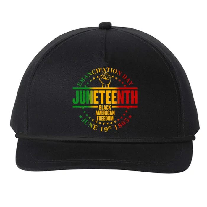 Emancipation Day Juneteenth Black American Freedom Snapback Five-Panel Rope Hat