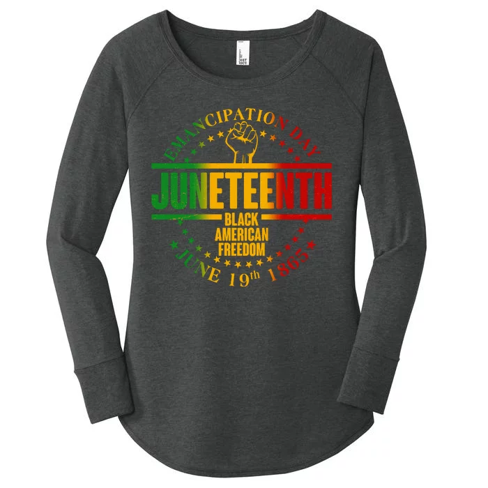 Emancipation Day Juneteenth Black American Freedom Women's Perfect Tri Tunic Long Sleeve Shirt