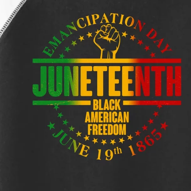 Emancipation Day Juneteenth Black American Freedom Toddler Fine Jersey T-Shirt