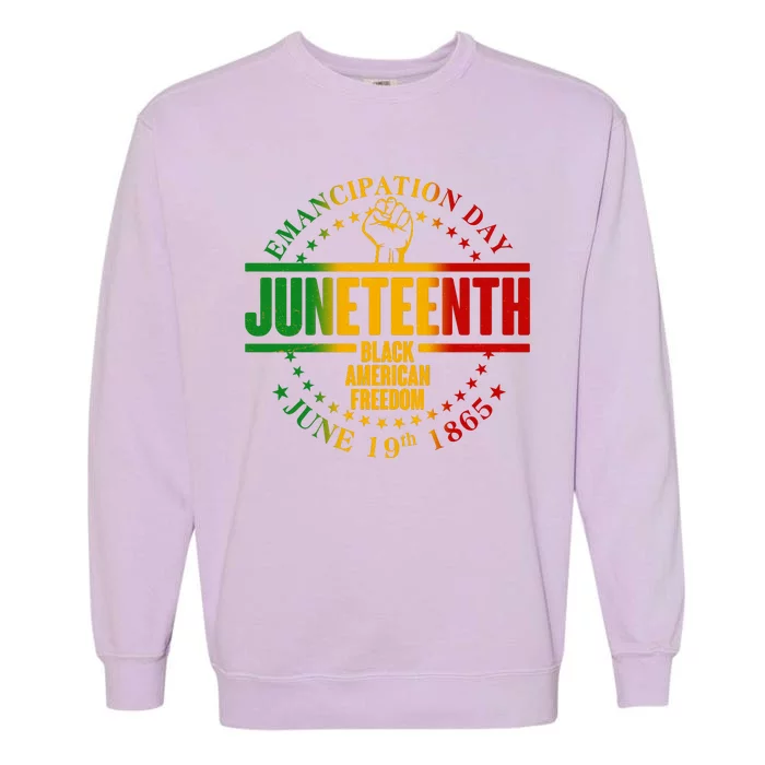 Emancipation Day Juneteenth Black American Freedom Garment-Dyed Sweatshirt