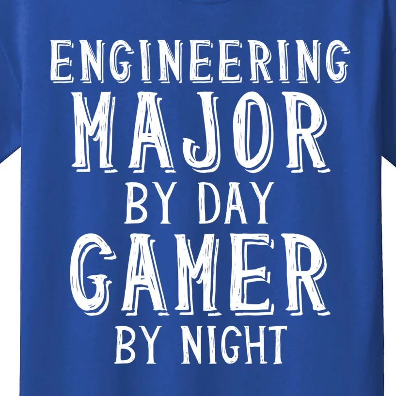 Engineering Major By Day Gamer By Night Student Engineer Gift Kids T-Shirt