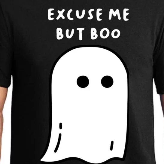 Excuse Me But Boo Cute Ghost Halloween Funny Spooky Season Pajama Set