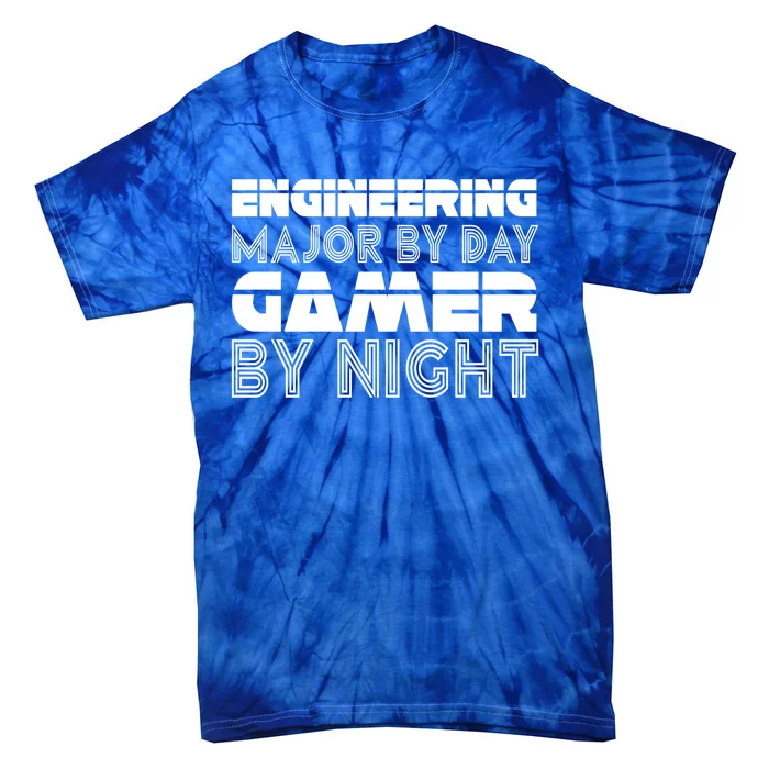 Engineering Major By Day Gamer Student Engineer Video Games Funny Gift Tie-Dye T-Shirt