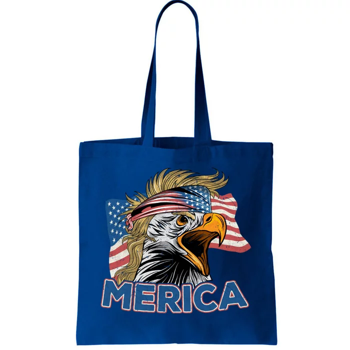 Eagle Mullet Bandana 4th Of July American Flag Merica Gift Tote Bag