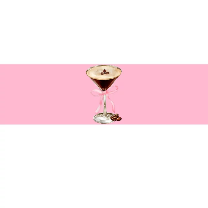 Espresso Martini Bow Graphic Bumper Sticker