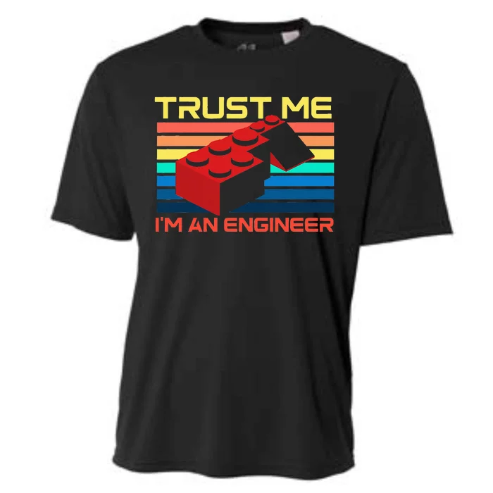 Engineer Master Builder Building Blocks Bricks Bricklayer Cooling Performance Crew T-Shirt