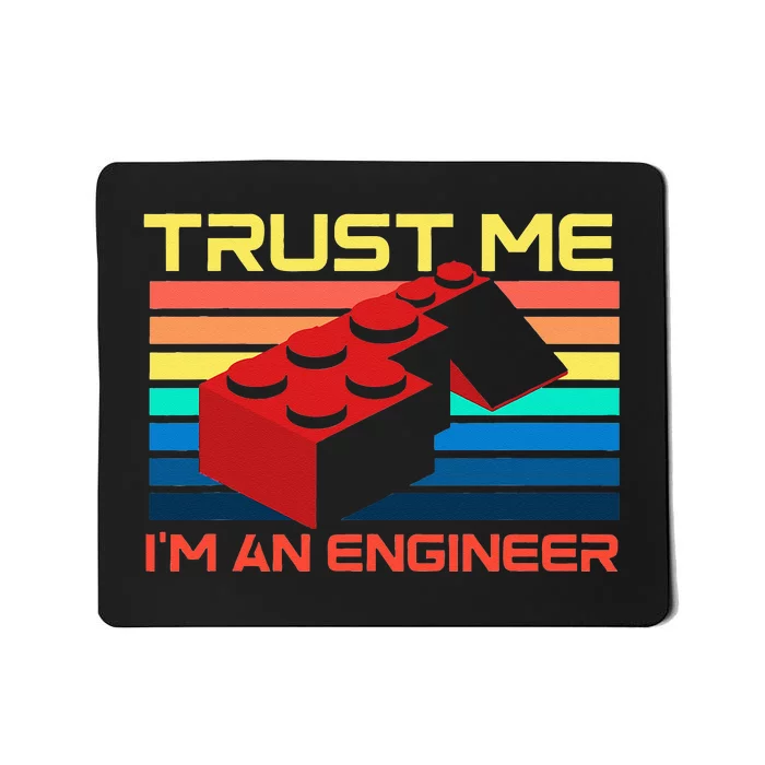 Engineer Master Builder Building Blocks Bricks Bricklayer Mousepad