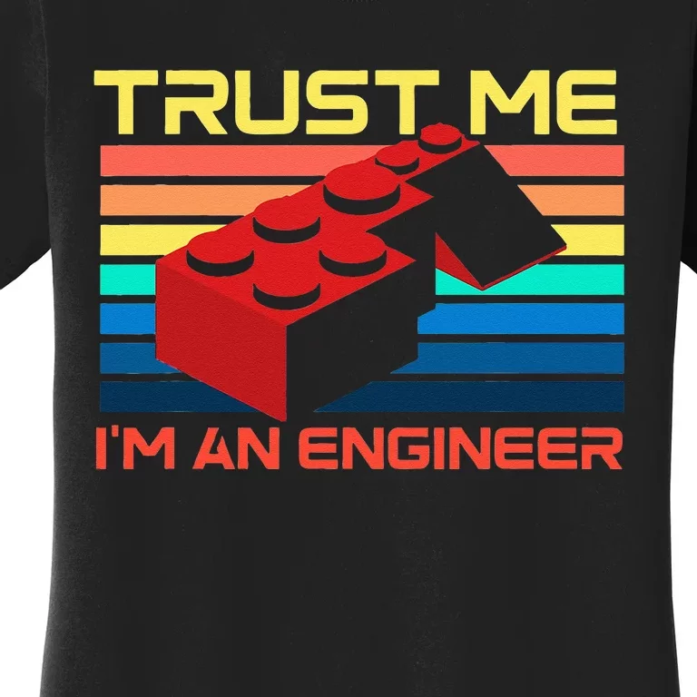 Engineer Master Builder Building Blocks Bricks Bricklayer Women's T-Shirt