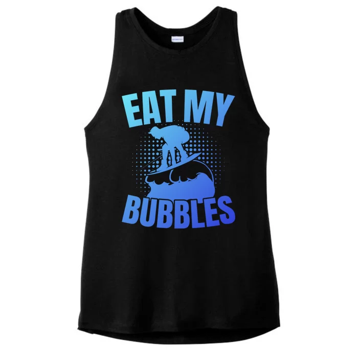 Eat My Bubbles Water Sport Water Ski Water Skiing Gift Ladies Tri-Blend Wicking Tank