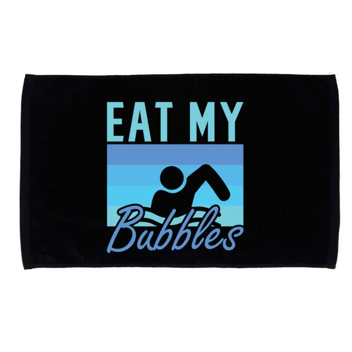 Eat My Bubbles Swim Swimmer Microfiber Hand Towel