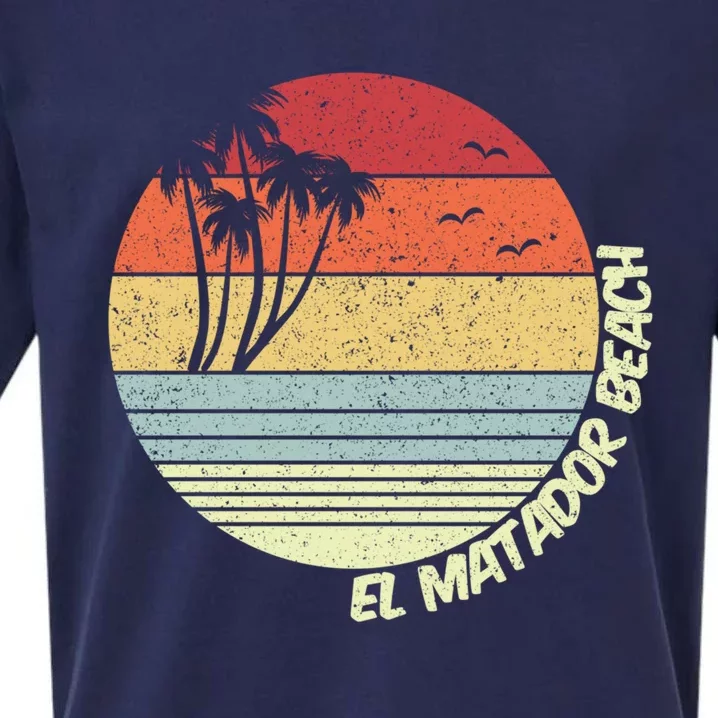 El Matador Beach California Beach Vacation Souvenir Gift Sueded Cloud Jersey T-Shirt