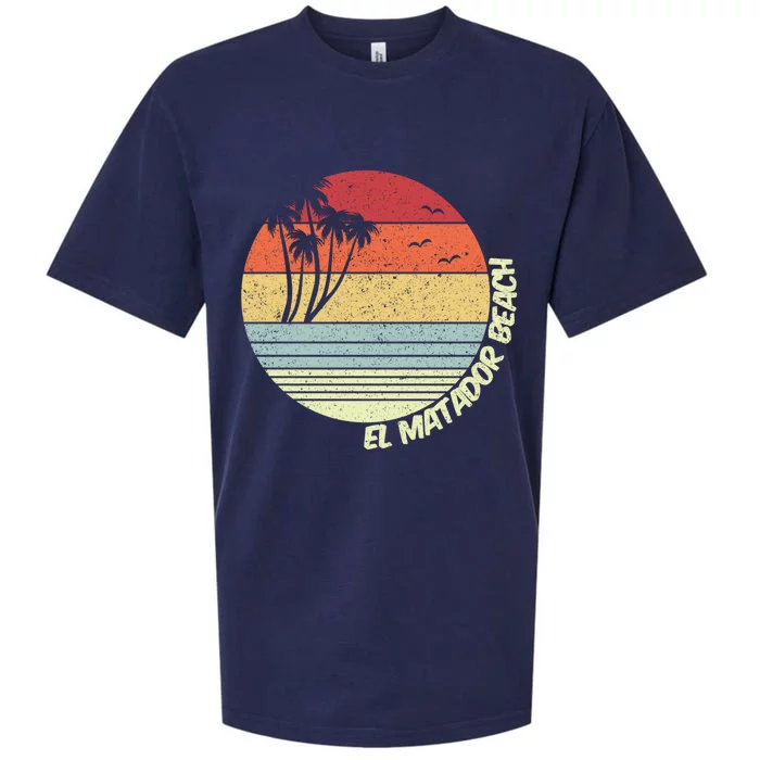 El Matador Beach California Beach Vacation Souvenir Gift Sueded Cloud Jersey T-Shirt