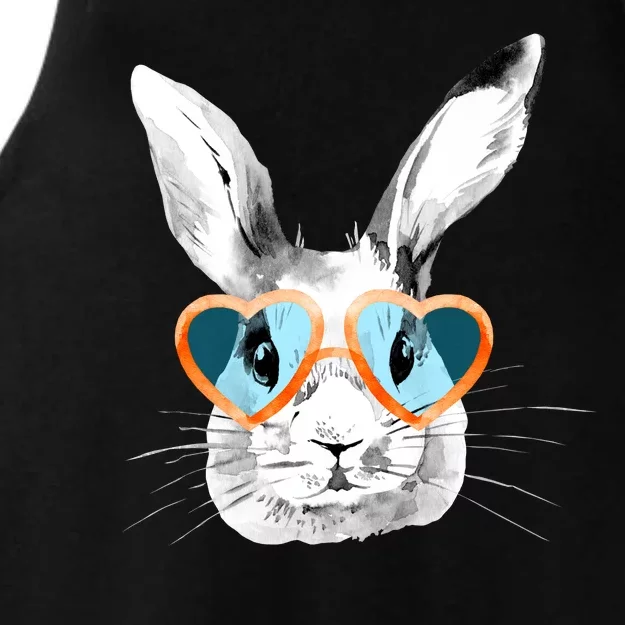 Easter Male Bunny Cute Holiday Ladies Tri-Blend Wicking Tank