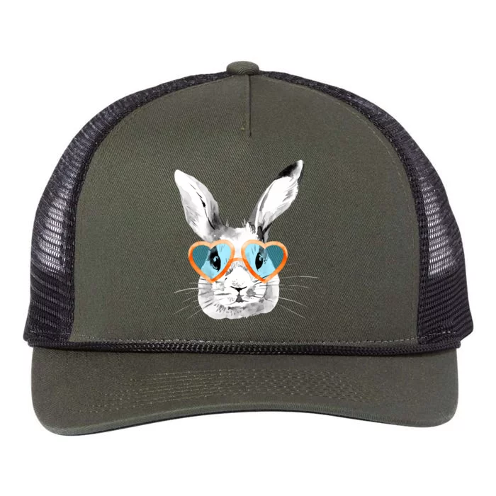 Easter Male Bunny Cute Holiday Retro Rope Trucker Hat Cap