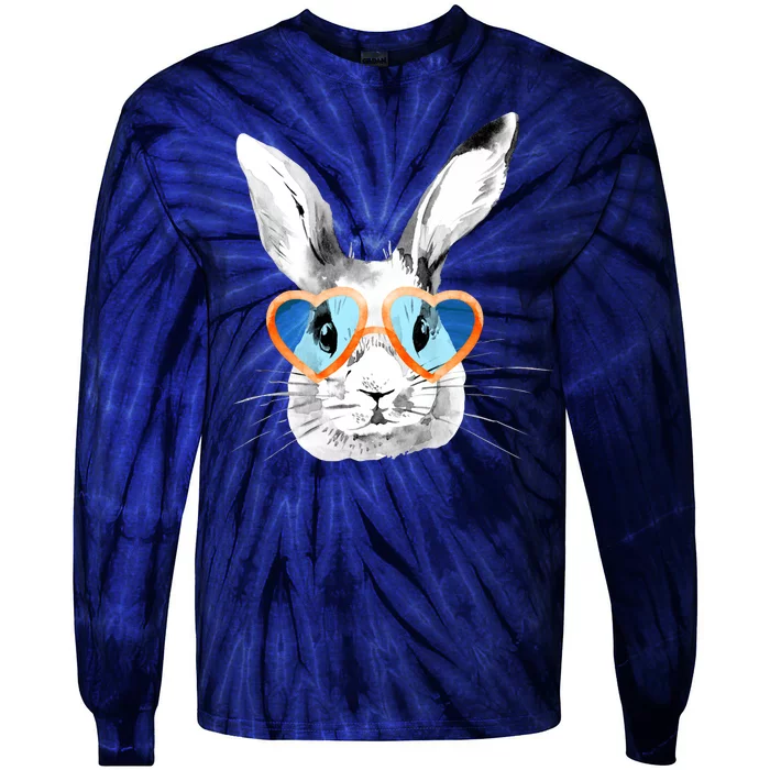 Easter Male Bunny Cute Holiday Tie-Dye Long Sleeve Shirt