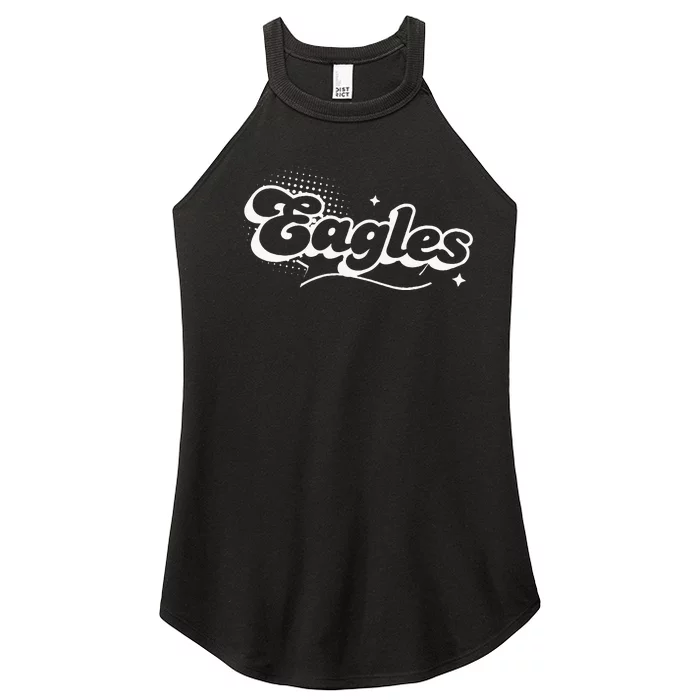 Eagles Mascot Back To School Spirit Sport Fans Game Women’s Perfect Tri Rocker Tank