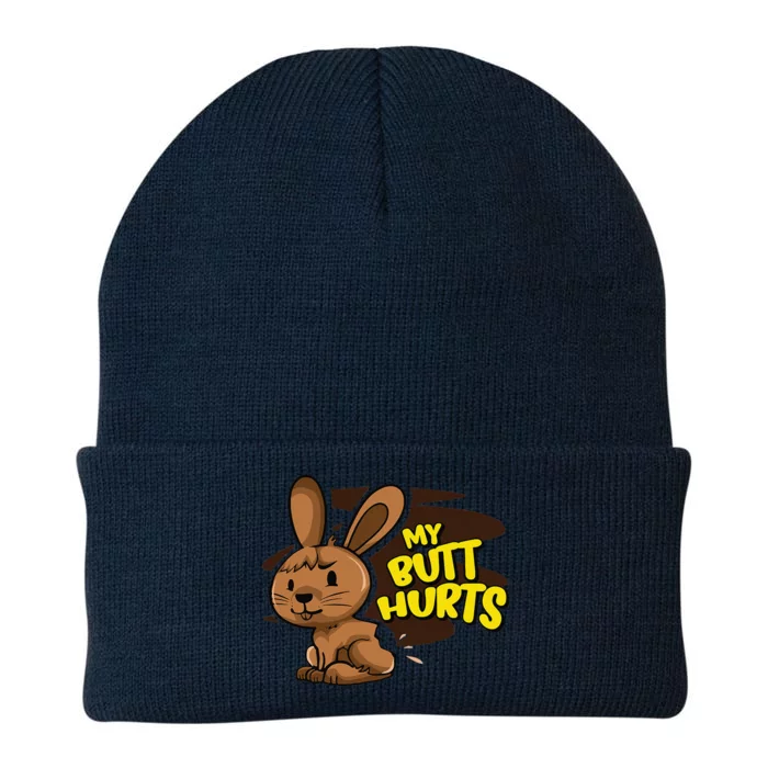 Easter My Butt Hurts Funny Chocolate Bunny Women Knit Cap Winter Beanie