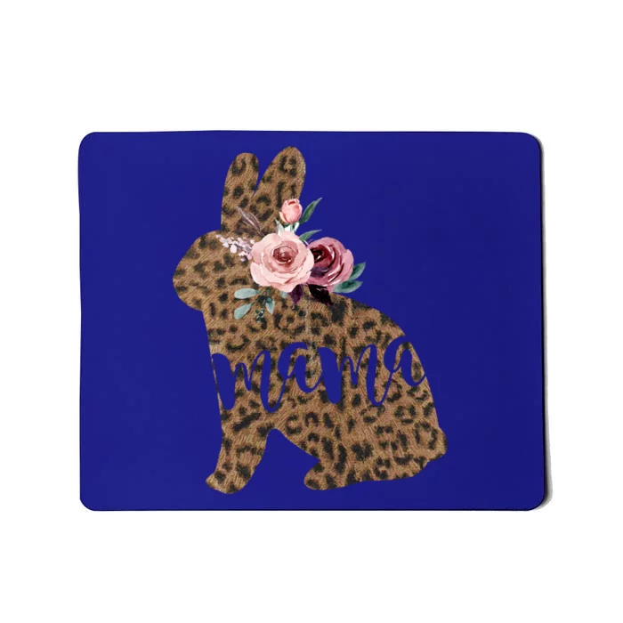 Easter Mama Bunny Floral Leopard Print Meaningful Gift Mousepad