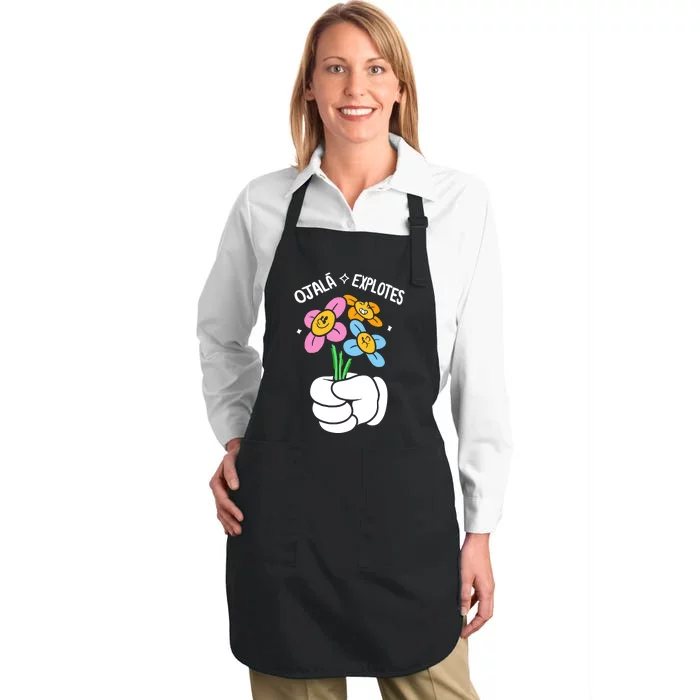 El Mariana Born Ojalá Explotes. Full-Length Apron With Pocket