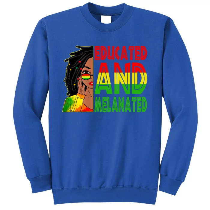 Educated Melanated Black Teacher Black History Juneteenth Gift Sweatshirt