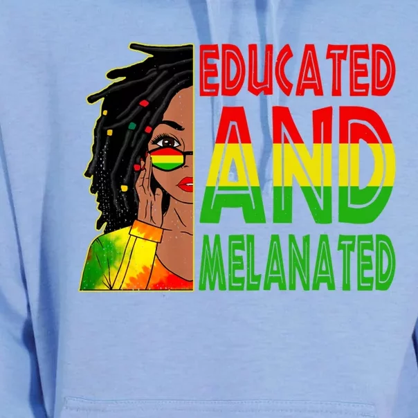 Educated Melanated Black Teacher Black History Juneteenth Gift Unisex Surf Hoodie