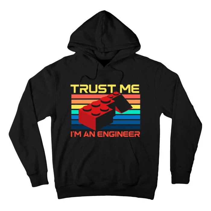 Engineer Master Builder Building Blocks Bricks Bricklayer Tall Hoodie