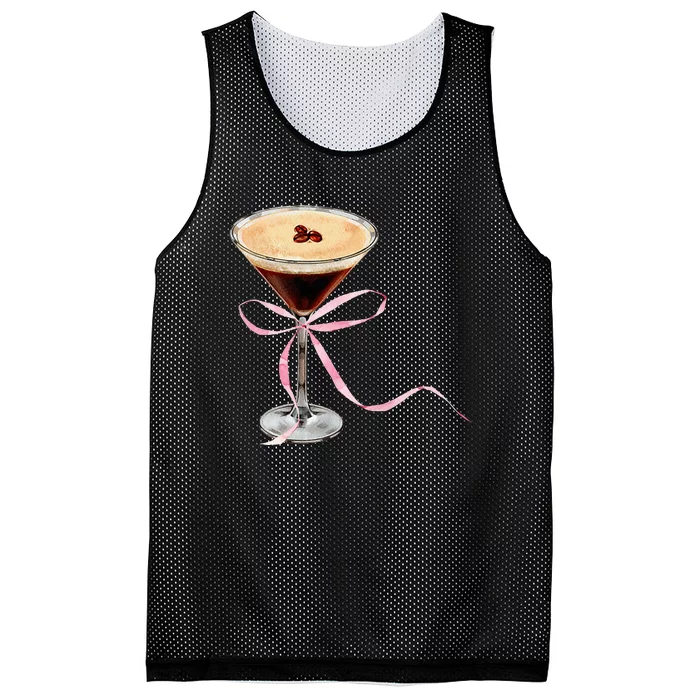 Espresso Martini Bow Graphic Mesh Reversible Basketball Jersey Tank