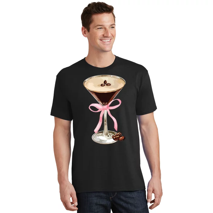 Espresso Martini Bow Graphic For Girl Women T-Shirt