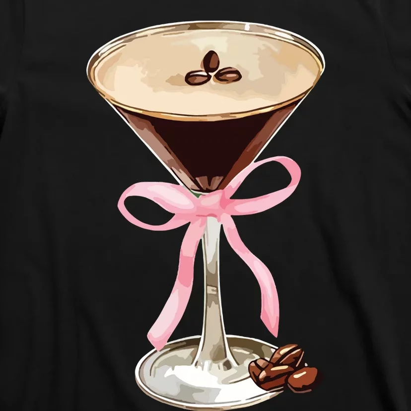 Espresso Martini Bow Graphic For Girl Women T-Shirt