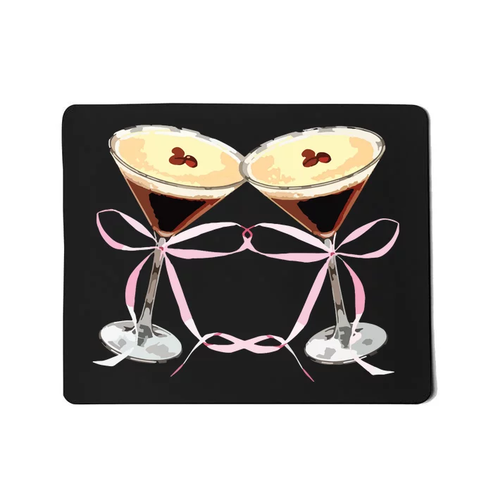 Espresso Martini Bow Graphic For Girl Women Mousepad