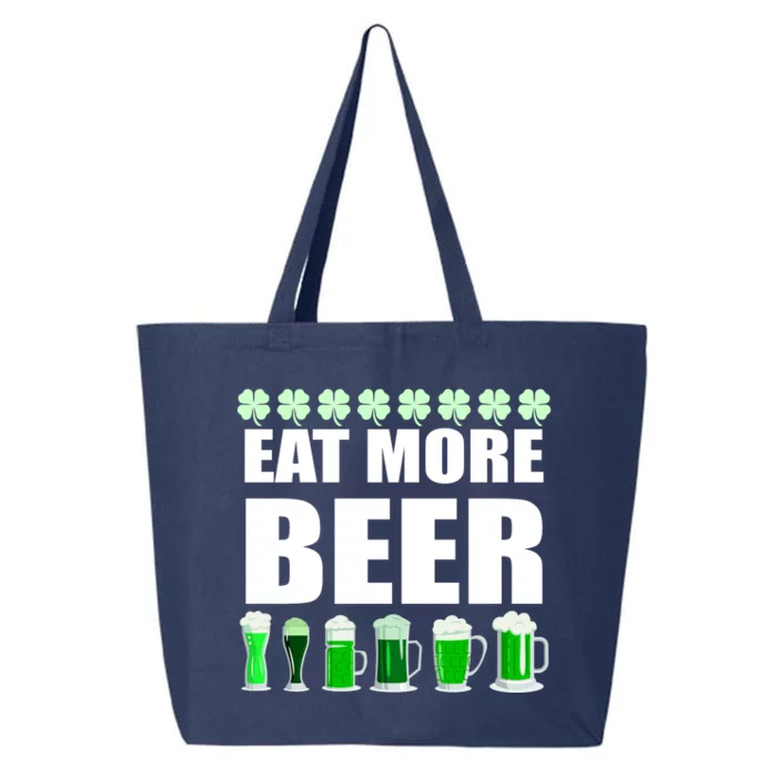 Eat More Beer St. Patrick's Day Irish Clover Green Beer 25L Jumbo Tote