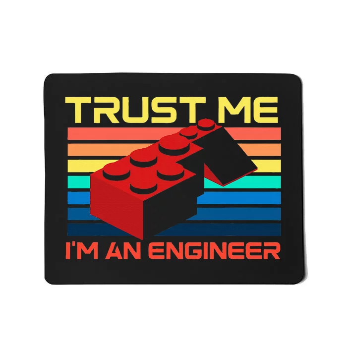 Engineer Master Builder Building Blocks Bricks Bricklayer Mousepad