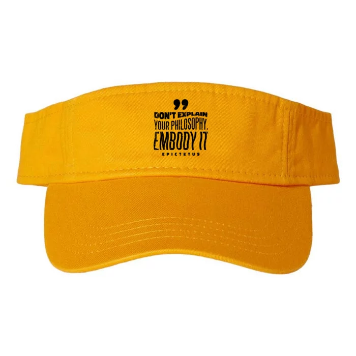 Embody Your Philosophy Valucap Bio-Washed Visor