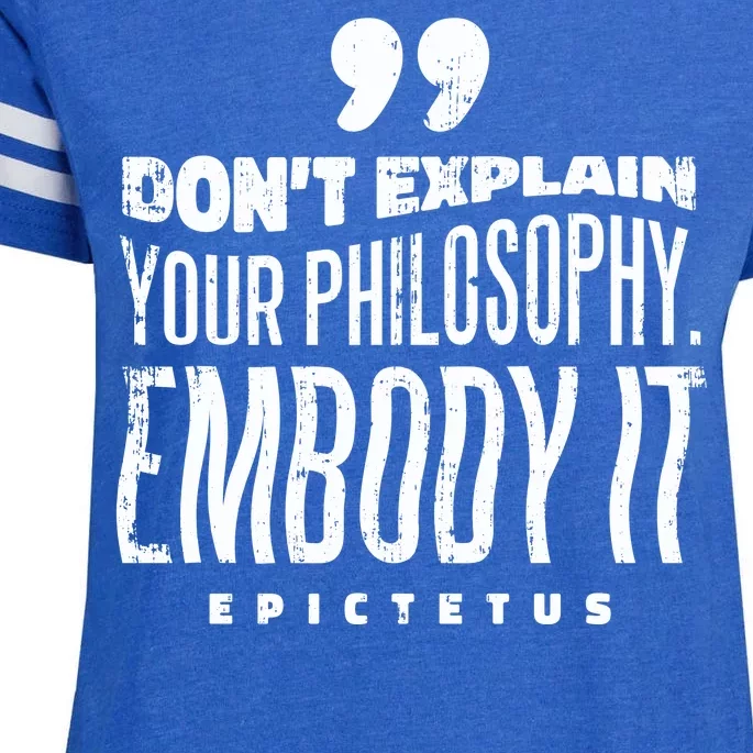 Embody Your Philosophy Enza Ladies Jersey Football T-Shirt