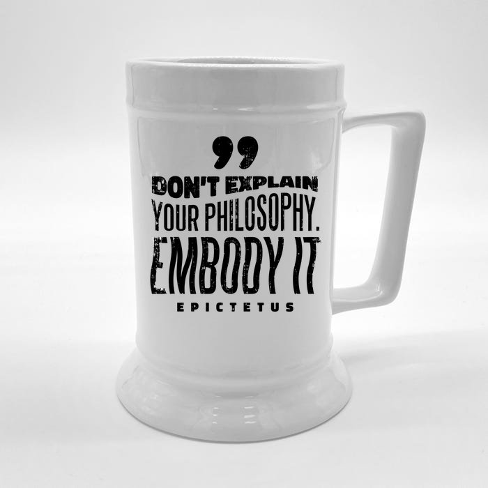 Embody Your Philosophy Front & Back Beer Stein