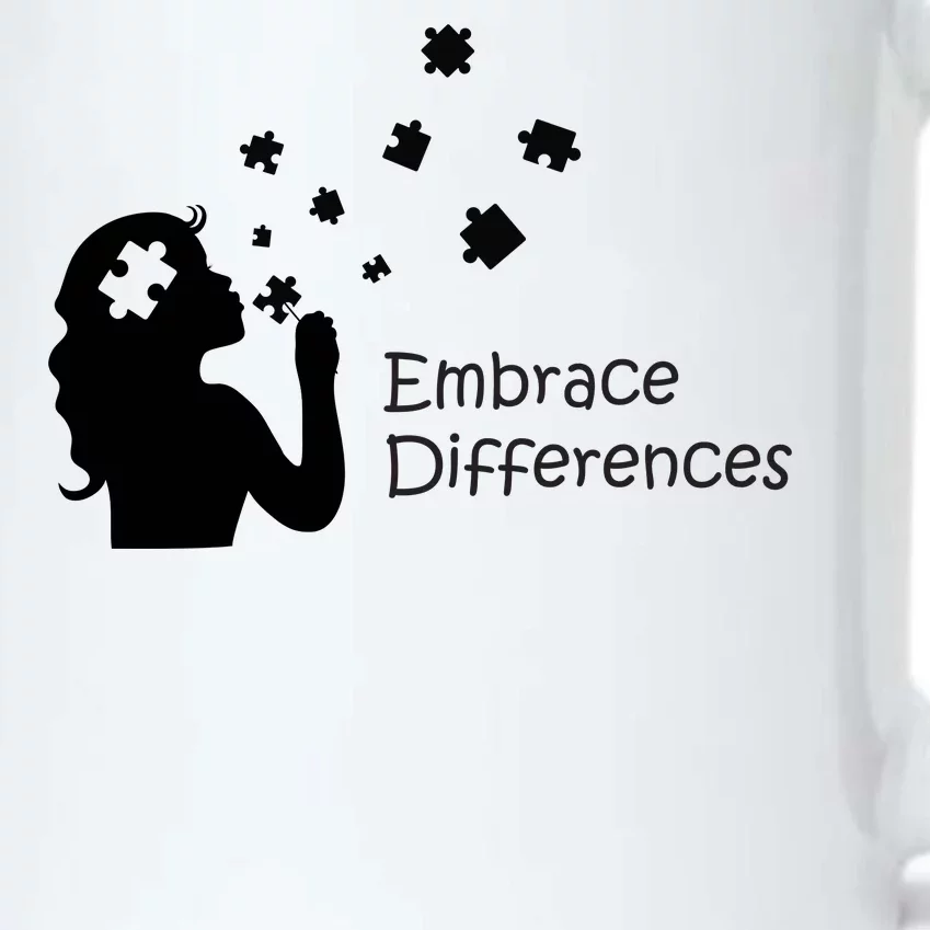 Embrace Differences Black Color Changing Mug